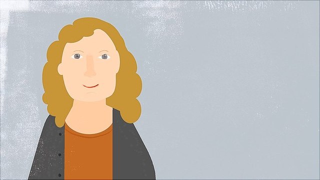 Eine Zeichnung zeigt Prof. Dr. Birgit Richter